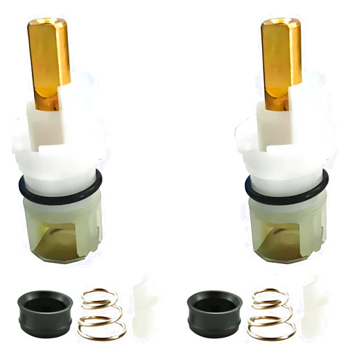 SWEthSU RP25513 RP24096 Faucet Stem Assembly Compatible with Delta Two Handle Faucet Repair Kit with RP4993 Seat and Spring (2)
