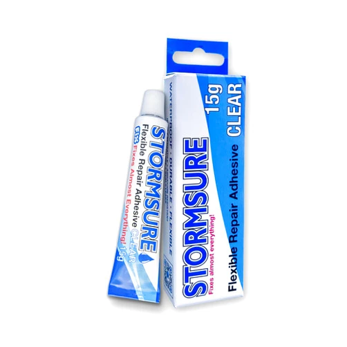 Stormsure Flexible Repair Adhesive 15g Clear– Heavy Duty Waterproof Adhesive, All-Purpose, Ultra-Durable, High Strength & Temperature Resistant