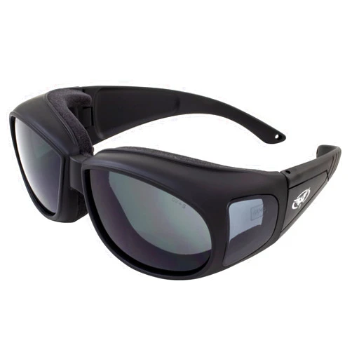 Global Vision Outfitter Padded Motorcycle Safety Glasses Fits Over Prescription Glasses with Anti-Fog Protection