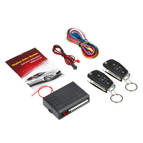 Shkalacar Universal Car Keyless Entry System for Central Door Lock, Universal Car Door Lock Vehicle Keyless Entry System Auto Remote Central Kit with Control Box With Trunk Release Button