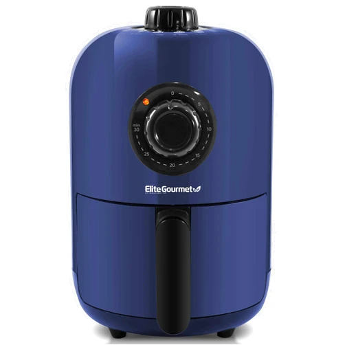 Elite Gourmet EAF1121BG Personal 1.1 Qt. Compact Space Saving Electric Hot Air Fryer Oil-Less Healthy Cooker, Timer & Temperature Controls, 1000W