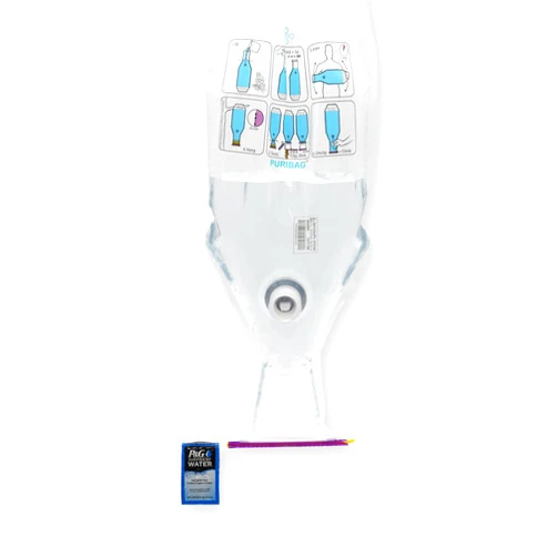 PURIBAG Gravity Water Filter - Portable Water Filtration System and Backpacking Water Filter for Camping, Hiking and Emergency Water Treatment - Hangs Anywhere