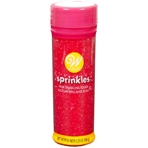 Wilton Sparkling Sugar Decorating Sprinkles, 5.25 oz., Pink
