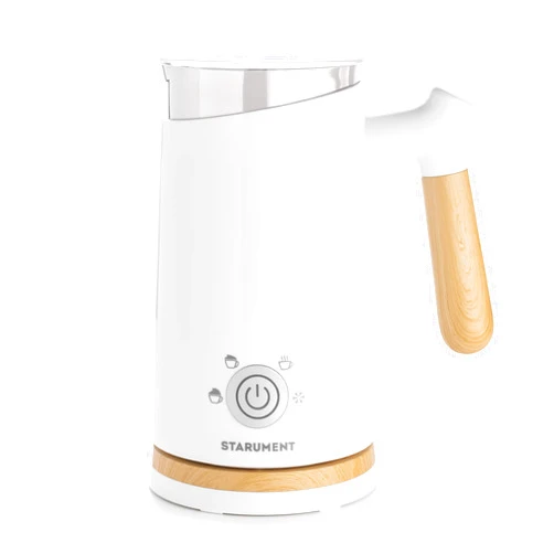 Starument Electric Milk Frother - Automatic Milk Foamer & Heater for Coffee, Latte, Cappuccino, Other Creamy Drinks - 4 Settings for Cold Foam, Airy Milk Foam, Dense Foam & Warm Milk - Easy to Use