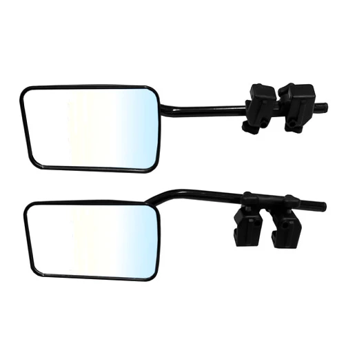 LCAUTFR Towing Mirrors 1Pair Universal Clip on Towing Mirror External Mirror Extensions Clamp-on Tow Mirror for Caravan Car Truck Trailer 360° Rotation Adjustable