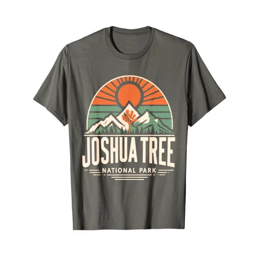 Joshua Tree National Park Vintage California Vintage Joshua Tree National Park Hiking Camping Outdoor T-Shirt