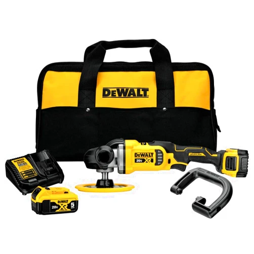 DEWALT 20V MAX* XR Cordless Polisher Kit, Rotary, Variable Speed, 7-Inch, 180 mm (DCM849P2)
