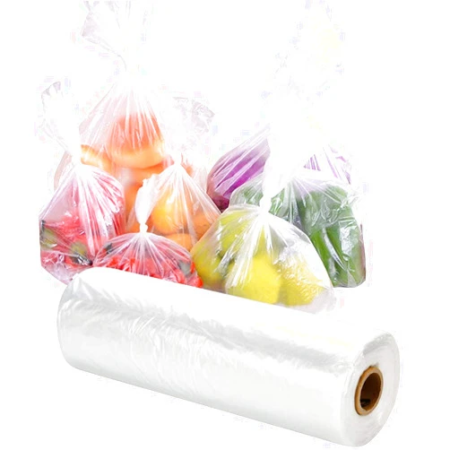 RyhamPaper Food Storage Bags, 1 Roll 12 x 16 Plastic Produce Bag on a Roll Fruits, Vegetable, Bread, Food Storage Clear Bags, 350 Bags