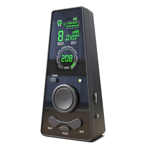 LEKATO Electronic Digital Metronome with Timer for Guitar, Piano, Violin, Ukulele Practice, Advanced Universal Metronome with Tempo Knob, Vocal Counts, Type C and Timing