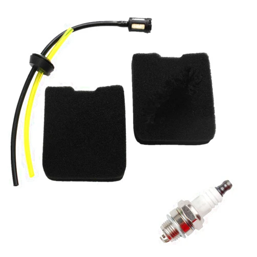 Hedie 110132179 531004430 Air Filter with Spark Plug Fuel Line Filter Tune Up Kit Fit for Husqvarna 145BT 155BT H140B 155B Blowers