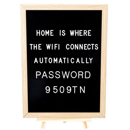 C Crystal Lemon 12x16 Felt Letter Board, Black Wooden Frame, Versatile Message Board, Large Changeable Letter Sign Board for Home and Office Decor