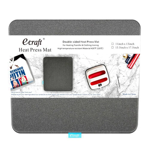 Ecraft Heat Press Mat for Cricut Easypress: Ecraft (11 x 13 inch) Double-Sided Heating Ironing Mats for Craft Insulation Transfer HTV VinylHeat Press Machine,T Shirts