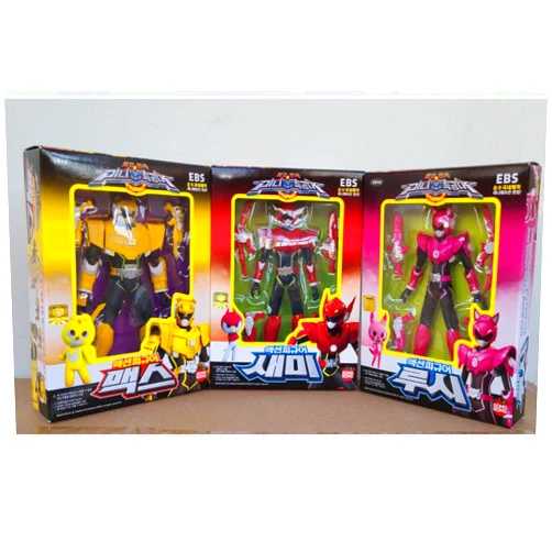 RaoNEE Miniforce Mini Force Animal Figure Set Sammy Lucy Max Animation Character Korean ver(3 Pieces)