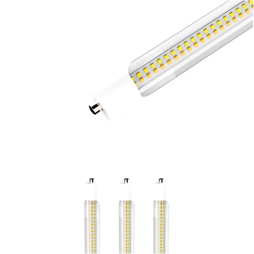 LEDMyplace.com LEDMyplace T8 8ft LED Tube/Bulb, 48W/40W/36W/32W Wattage Adjustable, 3000k/4000k/5000k/6500k CCT Changeable, 130 Lumens, FA8 Single Pin, Double End Power, Ballast Bypass for Shop, Pack of 4
