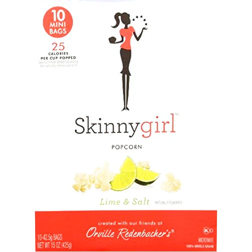 Orville Redenbacher's Skinny Girl Lime & Salt Popcorn 10 Mini Bags, 15oz