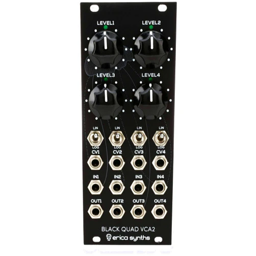 Erica Synths Black Quad VCA 2 VCA Eurorack Module