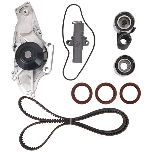 MNJWS Timing Belt Kit with Water Pump for 3.0L 3.5L 3.7L 2003-2017 Honda Accord, Pilot, Odyssey, Ridgeline, Acura MDX, RDX, RL TL, TSX, ZDX - Replace # TCKWP329 TKH-002 - Timing Belt Water Pump Kit