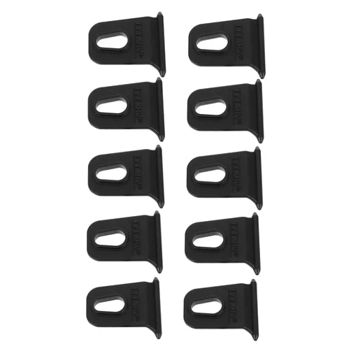 TOPPERFUN 10pcs Rv Hitch Heavy Duty Clothes Hanger Rack Awning Roller Bar Touring Car Awning Hook Awning Accessory Hanger Wagon Accessories Awning Hooks Replacement Plastic Material Black