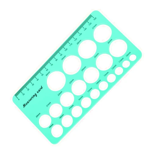 LUCKDANO Mothers Nipple Measurement Ruler - Flexible Silicone Breast Flange Measuring Tool with 1.5m Soft Tape for Accurate Measurements and Comfortable Breastfeeding (Green)