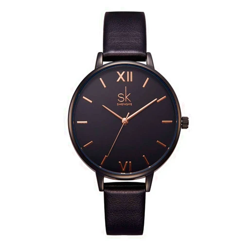 SHENGKE Female Watch Minimalist Ultra-Thin Watch 2024 Fashion Design Lady Girl Wrist Watch,Ladies Waterproof Watches for Women,Reloj para Mujer,Dainty Gifts