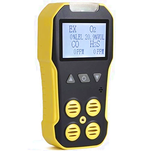 FORENSICS DETECTORS FD USA NIST Calibrated 4 Gas Monitor by Forensics | O2, CO, H2S, LEL | USB Recharge |