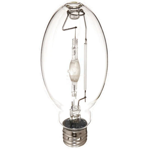 Satco S5838 4200K 200-Watt Clear Pulse Start Universal Mount Mogul Base ED28 Metal Halide Lamp