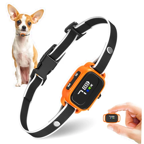 RICIVI Anti-Bark Collar for Small Dogs, No Shock Anti Barking Collars with 7 Sensitivities, 3 Adjustable Modes Beep&Vibration, IP67 Waterproof - Effective&Humane Small Dogs Bark Collar-Vibrant Orange