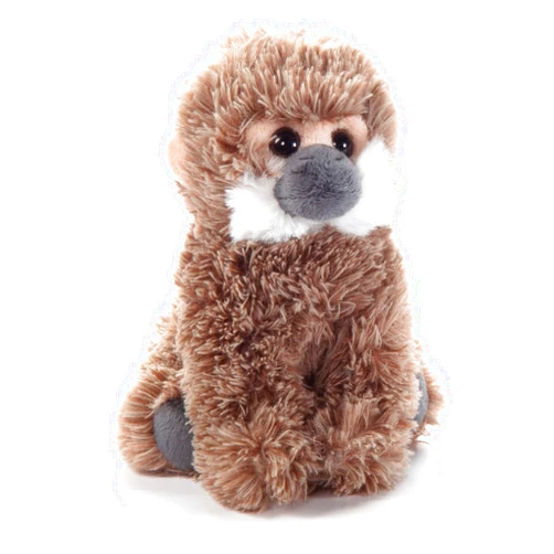 The Petting Zoo Squirrel Monkey Stuffed Animal Plushie, Gifts for Kids, Wild Onez Babiez Wildlife Animals, Monkey Plush Toy 6 inches