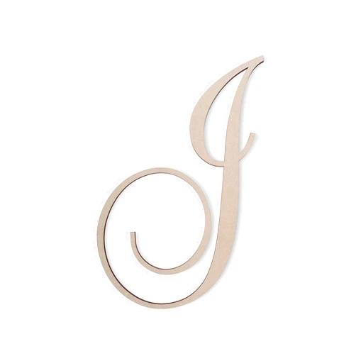Jess and Jessica Wooden Letter J, 4