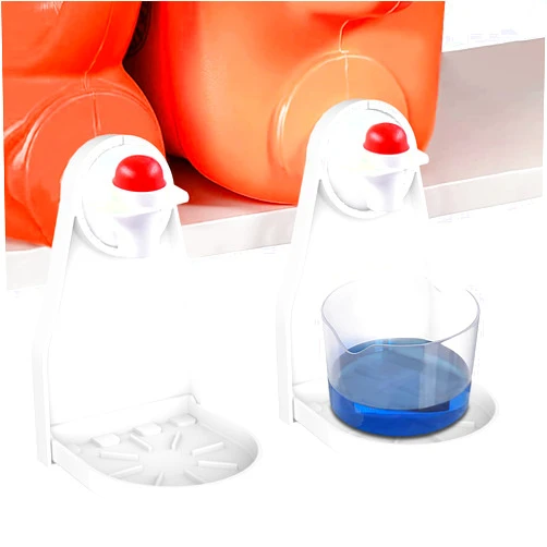 Sootozy [2 Pack] Laundry Detergent Cup Holder Detergent Drip Catcher, Laundry Organizer Clip Tight on Laundry Bottle Spouts, No More Leaks or Mess with Detergent and Fabric Softener in Laundry Room