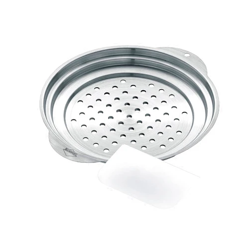 Küchenprofi Spaetzle Lid and Scraper, Stainless-Steel Dumpling Maker and Spaetzle Noodle Maker
