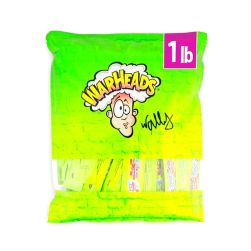 WARHEADS - Sour Ooze Chewz Sticks - Individually Wrapped, Chewy Candy with Sour Filling - Mango, Strawberry, Green Apple, Black Cherry, Watermelon & Blue Raspberry Flavors - 1 lb. Bulk Bag