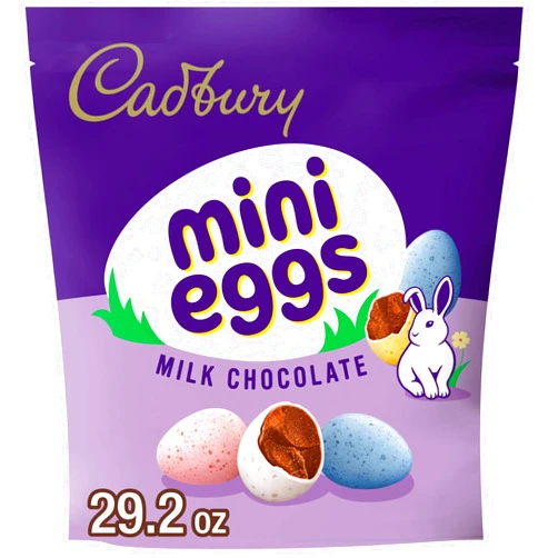CADBURY MINI EGGS Milk Chocolate, Easter Candy Bag, 28 oz