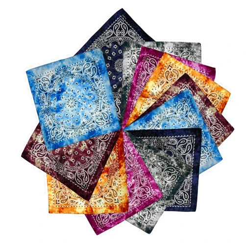 supcow 12 Piece Bandanas Paisley Novelty Handkerchief 100% Cotton Headwear