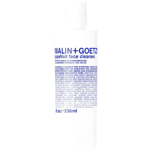 MALIN+GOETZ Malin + Goetz Grapefruit Face Cleanser, 8 Fl. Oz. - Men & Women Facial Cleanser for All Skin Types, Face Wash & Toner, Cleansing Facial Wash, Vegan & Cruelty Free