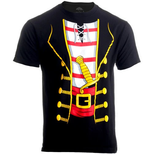 Ann Arbor T-shirt Co. Pirate Costume | Buccaneer Novelty Funny Caribbean Cruise Shirt Unisex Men's T-Shirt