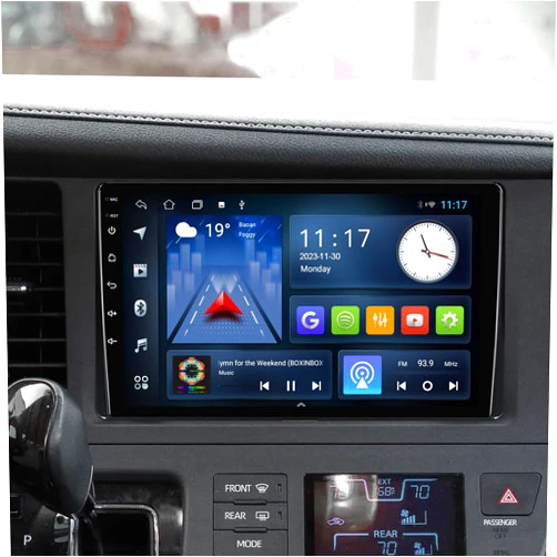 AUMUME Android 12 Double Din Car Stereo for Toyota Sienna 2015-2018 with 9 Inch Touchscreen Radio Built-in Wireless Carplay/Android Auto/GPS/Bluetooth/FM/AUX-in/Steering Wheel Control Backup Camera