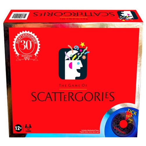 Winning Moves Scattergories 30th Anniversary Edition with Electronic Timer by Winning Moves Games USA, Timeless Family Game Enjoyed by Millions for ages 12 and up, 2-6 Players (1229)
