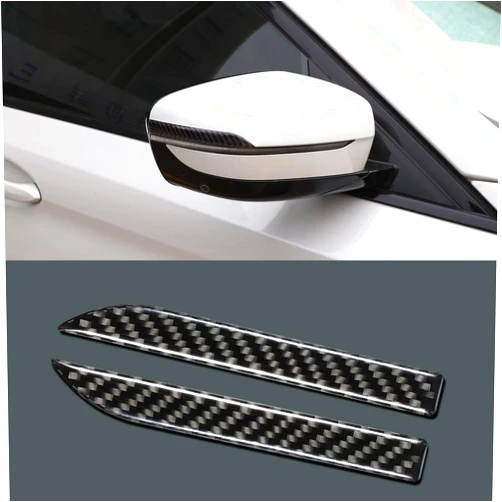 TOMALL Car Carbon Fiber Rear View Decals Anti Scratch Trims Universal Auto Door Edge Anti-Collision Strip Rearview Mirror Protector Stickers for Car Modified Decorations Exterior Accessories (Stlye A)