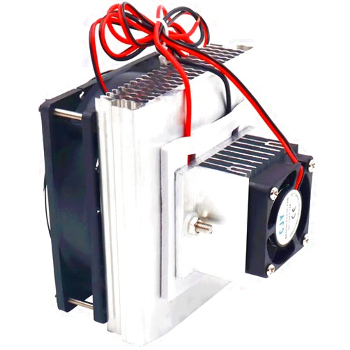 Yrhrol Mini Air Conditioner DC 12V DIY Thermoelectric Peltier Refrigeration Cooling System Heat Sink Conduction Module Semiconductor Fridge Refrigeration Cooling System DIY Kit