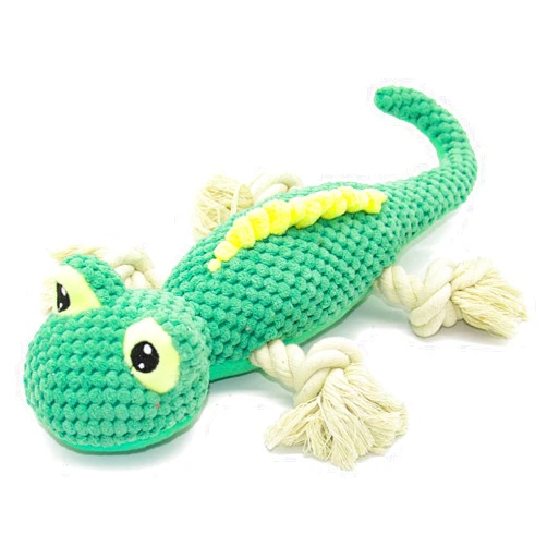 WildWave Dog Plush Toys Dog Chew Toys Pet Squeaky Toys with Squeaker, Interactive Chewing and Durable Cute Soft Toys for Puppy Small Medium Dogs Teeth Cleaning Training(Lizard)