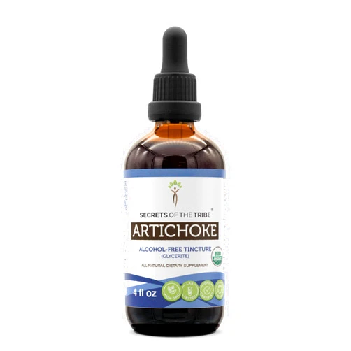 Secrets of the Tribe Artichoke USDA Organic | Alcohol-Free Extract, High-Potency Herbal Drops | Made from 100% Certified Organic Artichoke (Cynara scolymus) Dried Leaf 4 oz