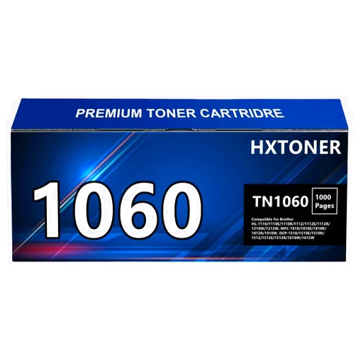HXTONER TN-1060 Black Toner Cartridge(1000 Pages) Compatible for Brother HL-1110/1110E/1110R/1112/1112E/1112R/1210W/1212W, MFC-1810/1810E/1810R/1815R/1910W, DCP-1510/1510E/1510R/1512/1512E/1512R/1610W/1612W