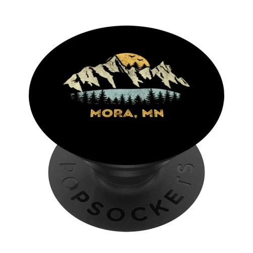 Mora MN Lake Mountain Souvenir Mora Minnesota Mountain Sunset Sunrise MN PopSockets Standard PopGrip
