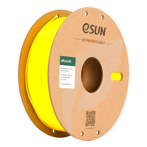 eSUN High Speed PLA+ Filament 1.75mm, 3D Printer Filament Speedy PLA Plus for Fast Printing, Dimensional Accuracy +/- 0.03mm, 1KG Cardboard Spool (2.2 LBS) 3D Printing Filament for 3D Printers, Yellow