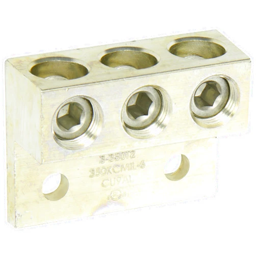 NSI Dual Rated Transformer Lug, 350 MCM - 6 AWG Wire Range, 0.375