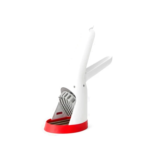 Chef'n Hand-Held Slicer Strawberry Slicester, Updated Design, Cherry/Meringue (102-712-400)