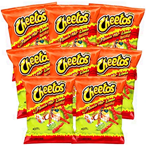 Cheetos Flamin Hot Limon, 2 ounce bags (Pack of 8)