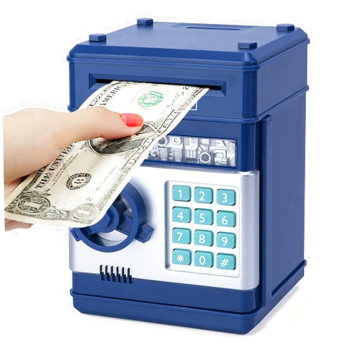 Refasy Piggy Bank Cash Coin Can ATM Bank Electronic Coin Money Bank for Kids-Hot Gift