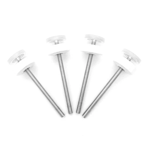 Vmaisi Baby Gate Parts Replacement 8MM Threaded Spindle Rod - Hardware Kit for Pet & Dog Safety Pressure Mounted Gates - Extra Long Wall Mounting Accessories Screws Adapter Bolts(4 Pack)